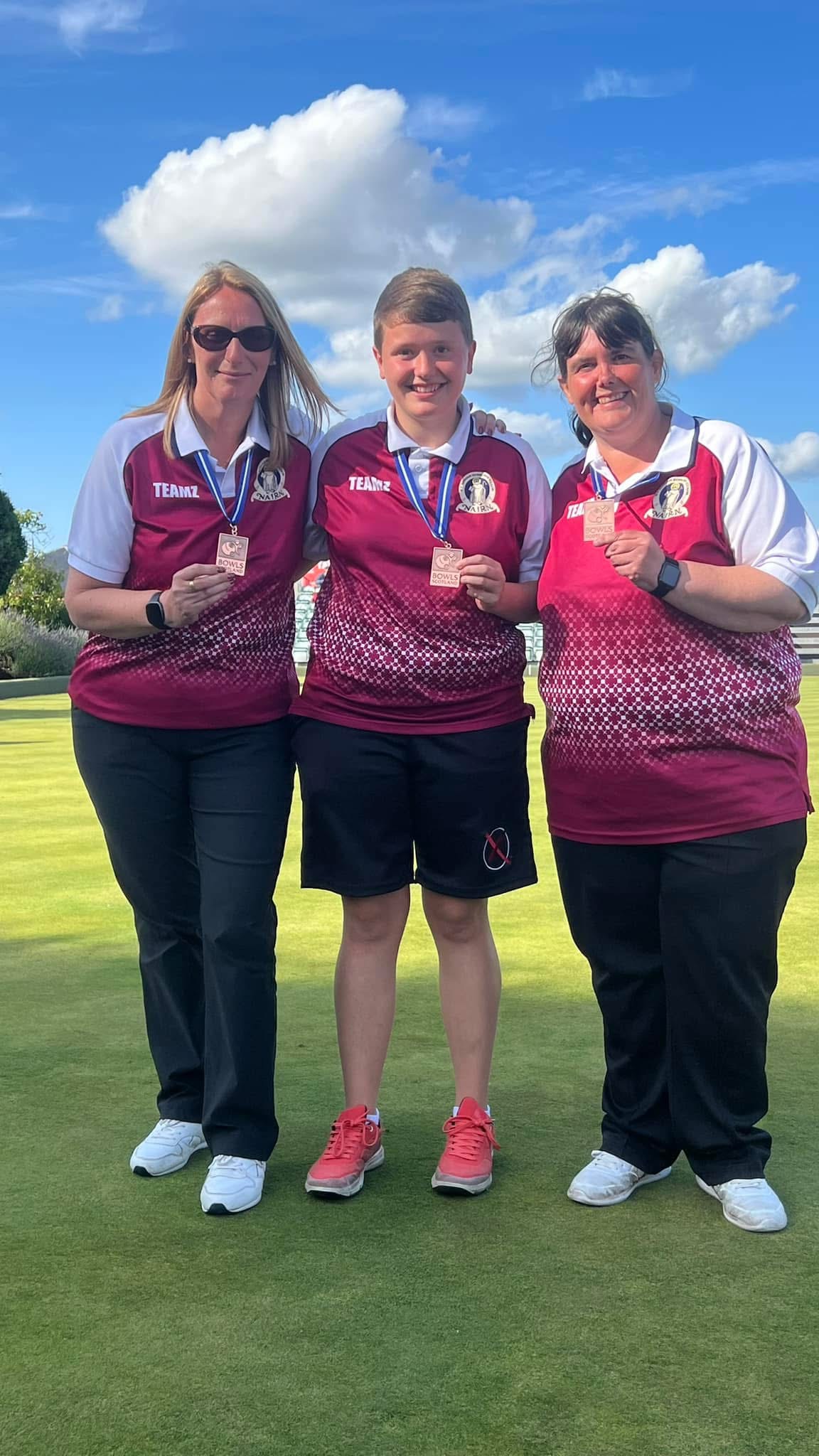 Joanne, Charlotte and Alex — Bronze Medal at Ayr