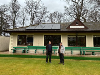 Solar panels at the club